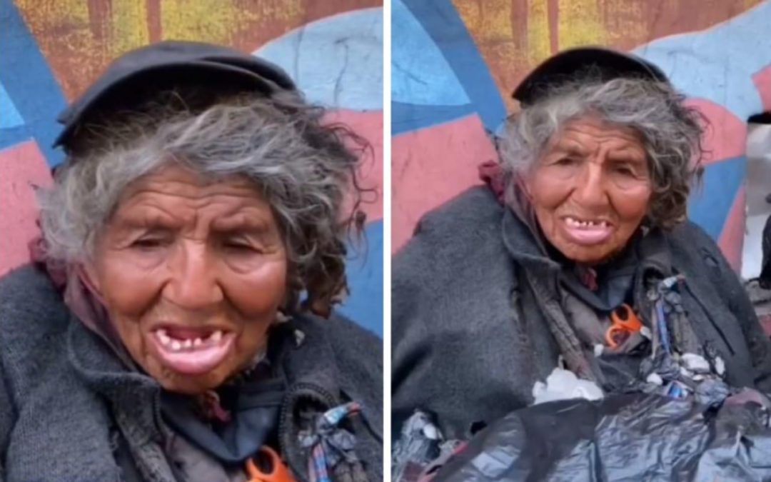 Preguntan a mujer sin hogar qué la haría sonreír y su respuesta se volvió viral