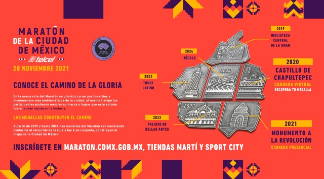 Maratón de la Ciudad de México: Fecha, ruta, inscripción y nueva medalla