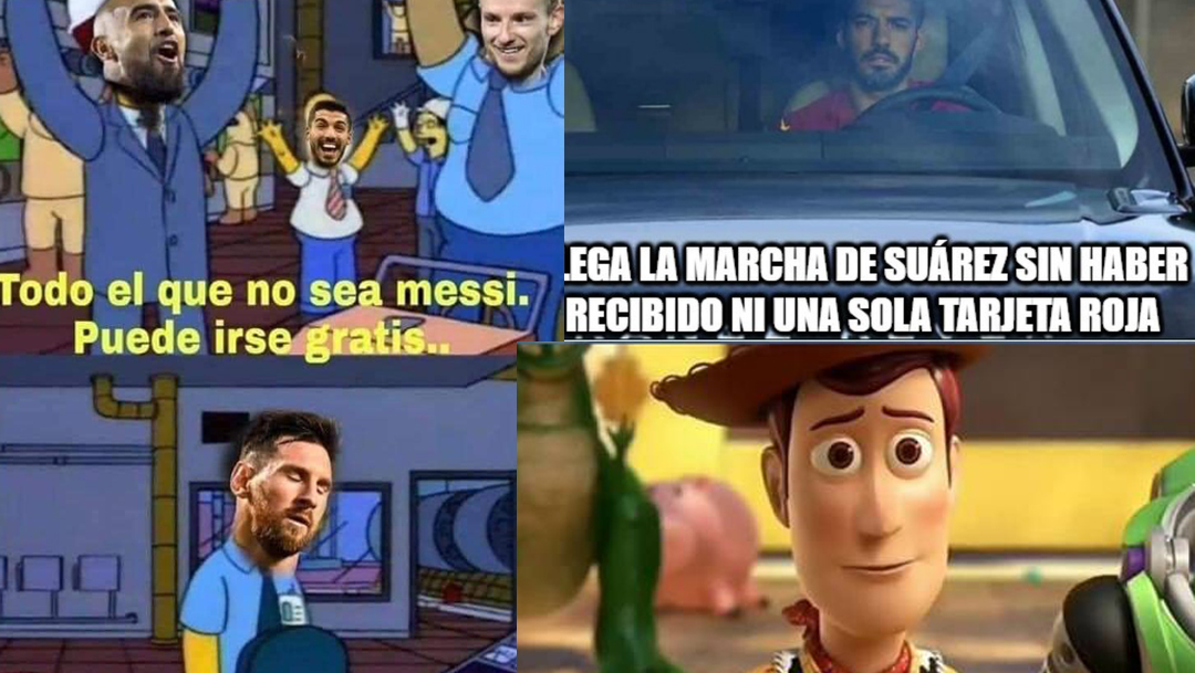 La salida de Luis Suárez del Barcelona no dejó indiferente al internet, que nos dejaron estos divertidos memes